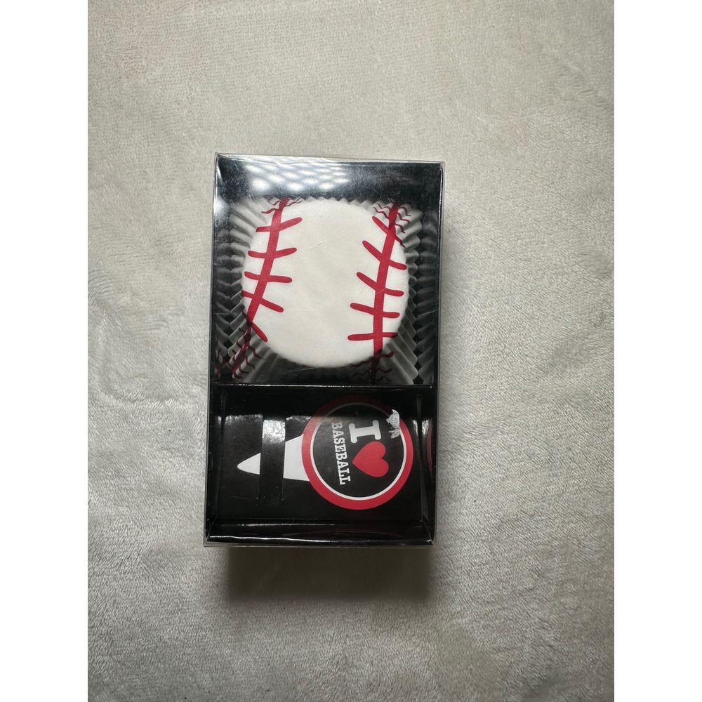 Michaels Baseball Cupcake Set 24 Baking Cups 24 Picks Sports Theme 303731 NEW